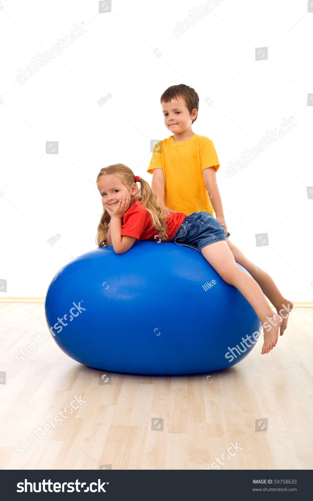 large exercise ball to sit on