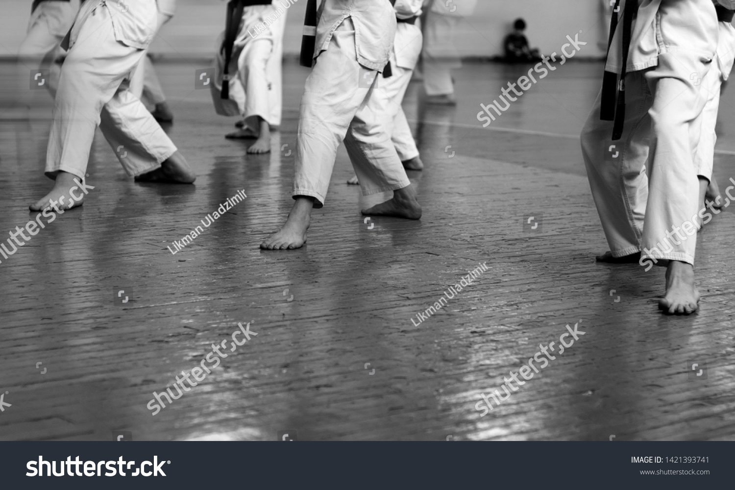 Kids Training On Karatedo Banner Space Stock Photo (Edit Now) 1421393741