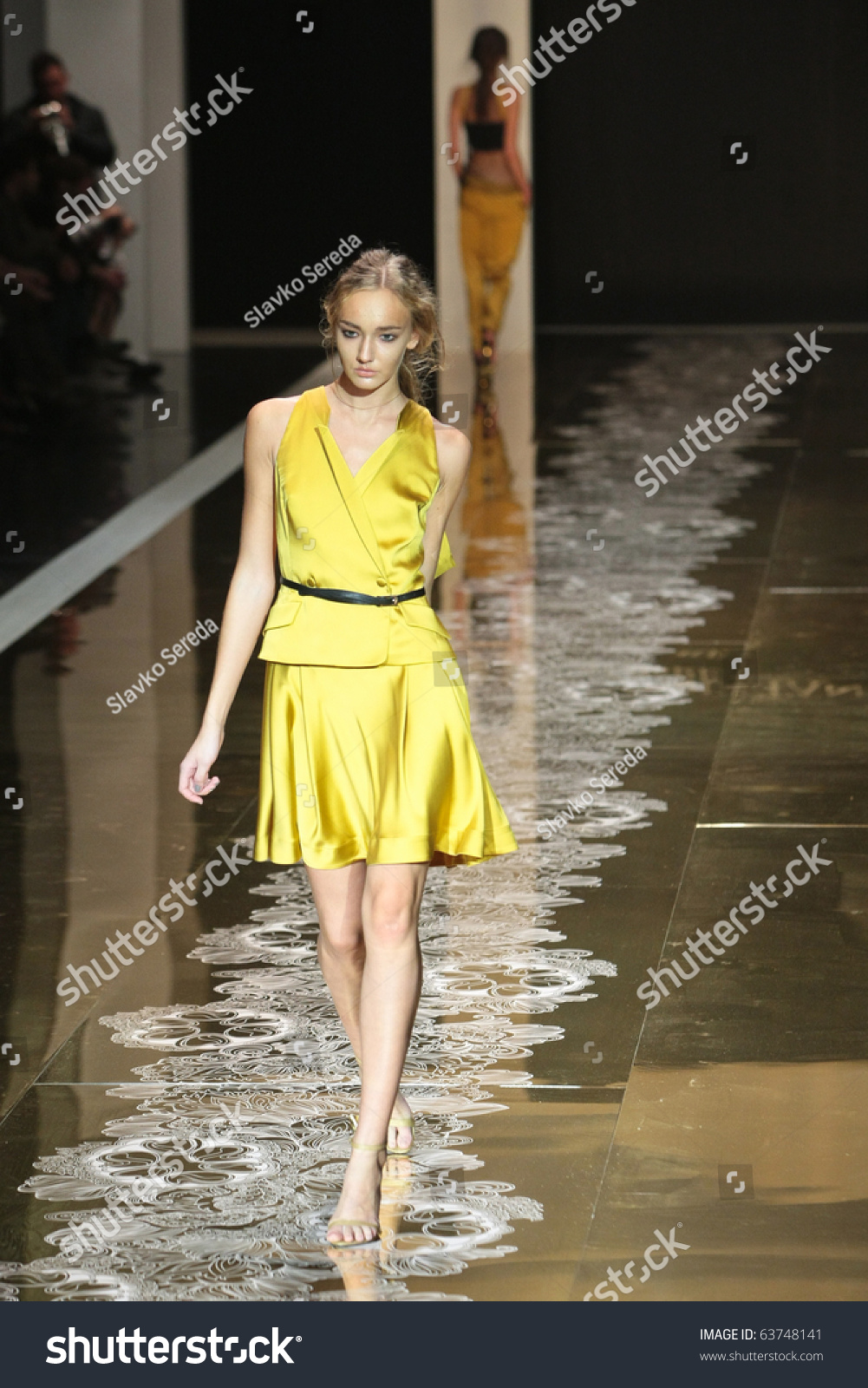 Kiev, Ukraine - Oct 16: Model Poses At The Runway During Fashion Show ...