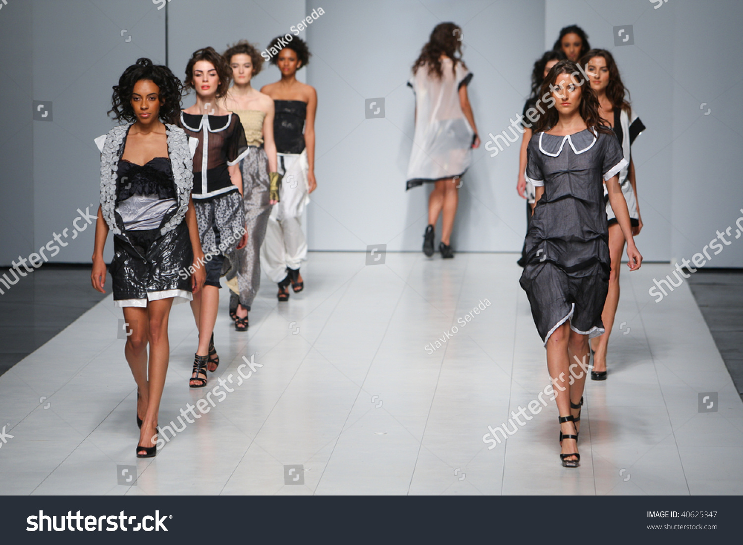 Kiev, Ukraine - Oct 18: Model Poses At The Runway During Fashion Show ...