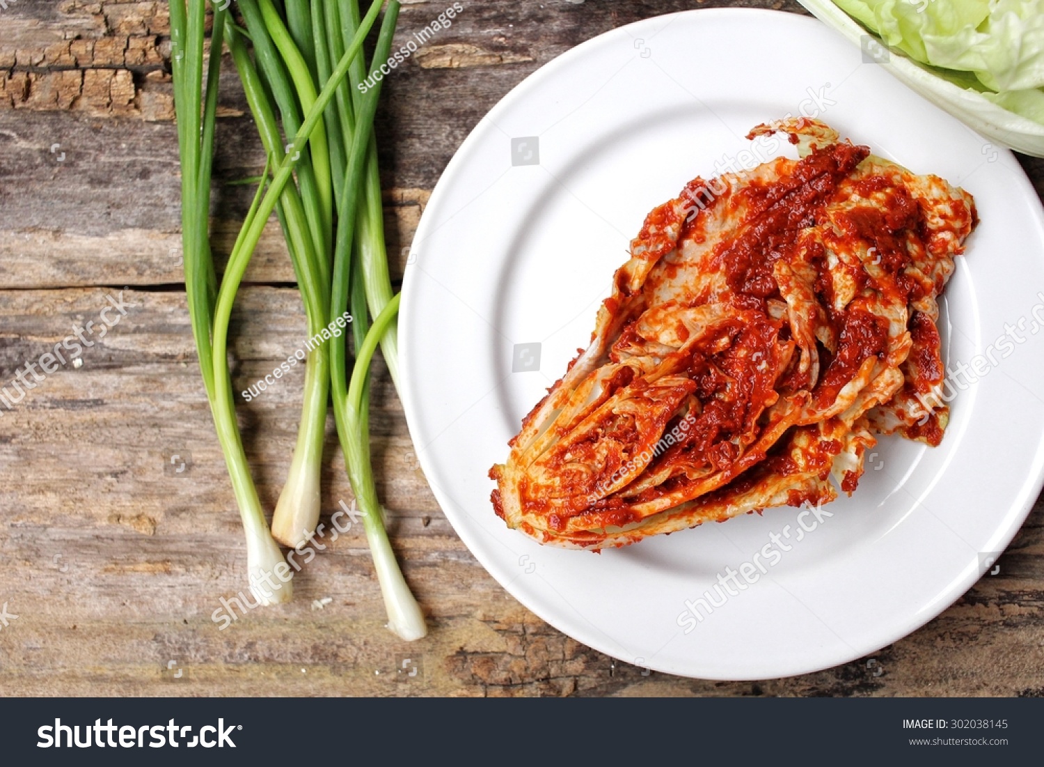 Kimchi Korean Food Stock Photo 302038145 : Shutterstock