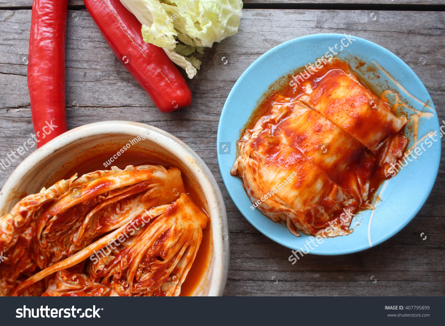 Kimchi Korean Food Stock Photo 407795899 : Shutterstock