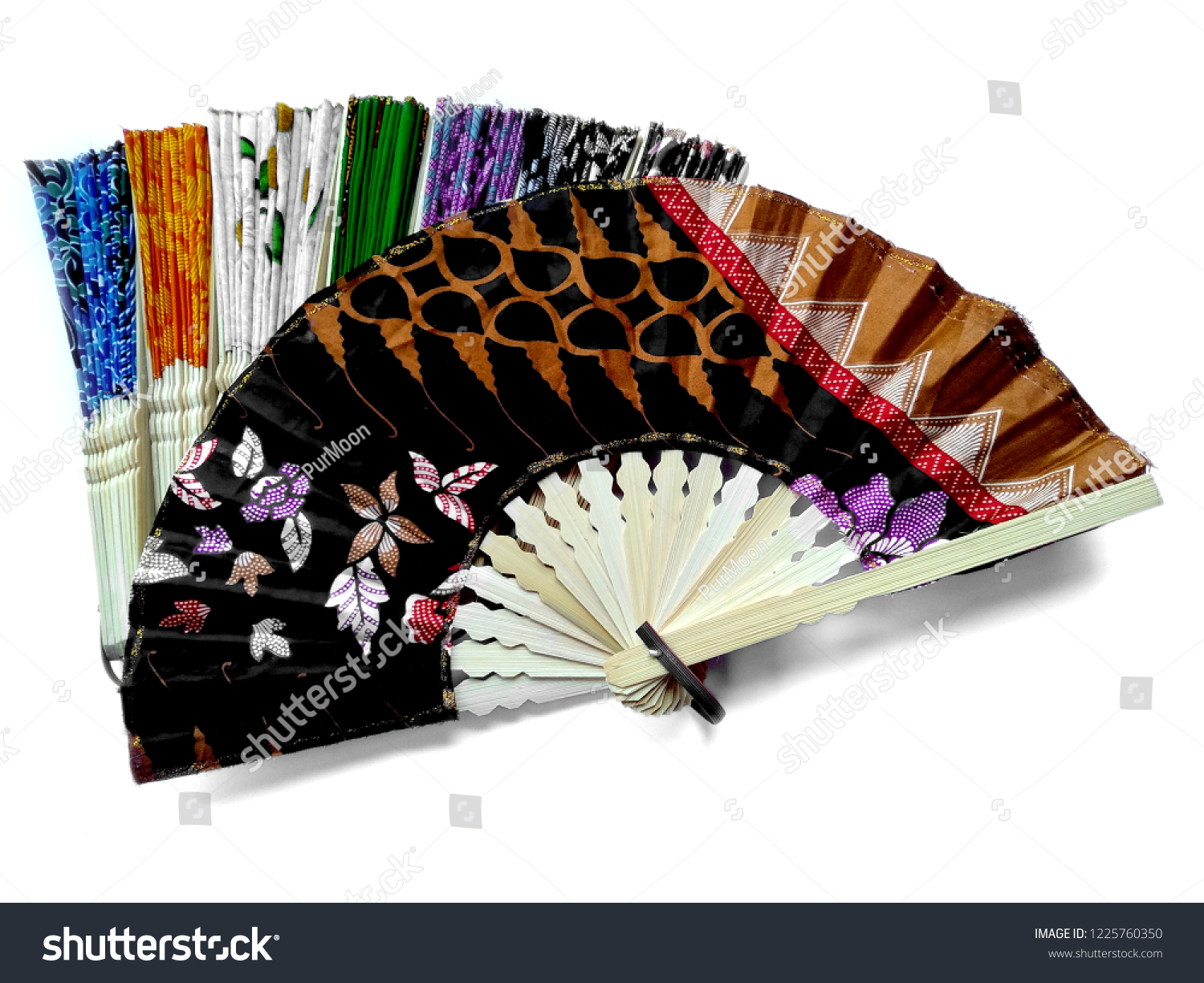 Kipas Tangan Batik Hand Fan Batik Stock Photo Edit Now 1225760350