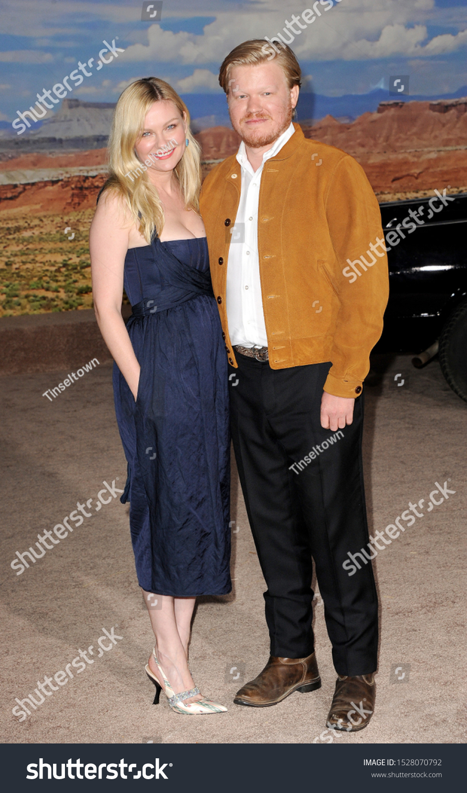 Kirsten Dunst Jesse Plemons Los Angeles Stock Photo 1528070792