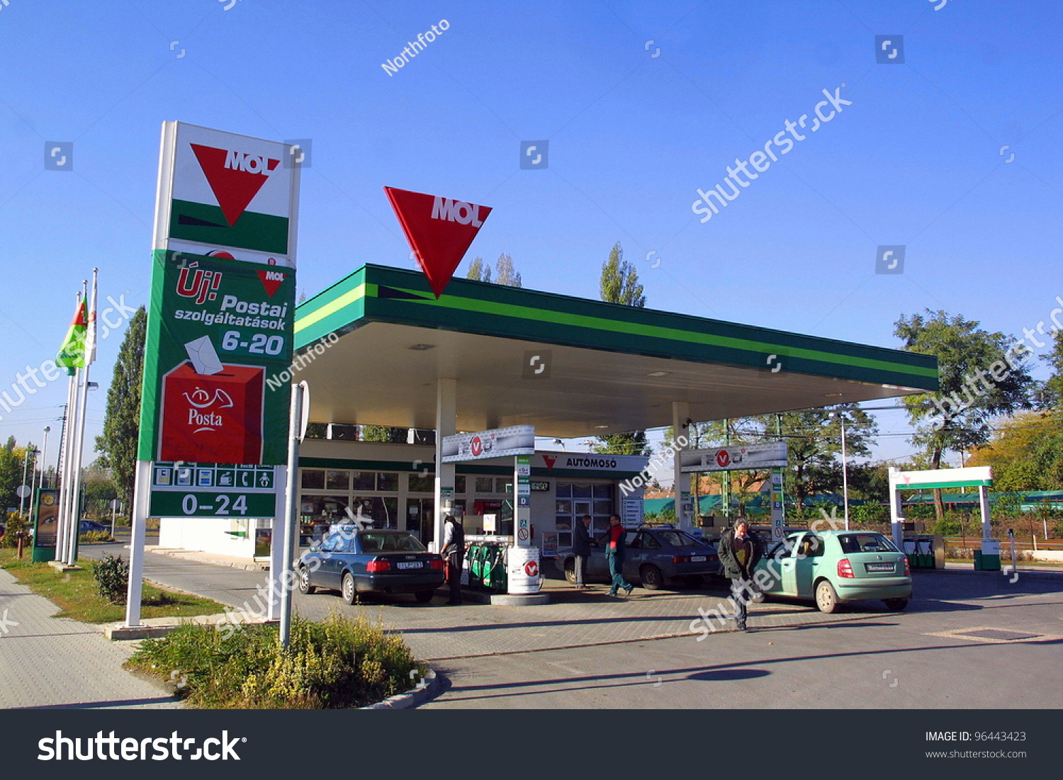 Kistarcsa, Hungary - October 13: A Hungarian Mol Gas Station. Mol Is ...