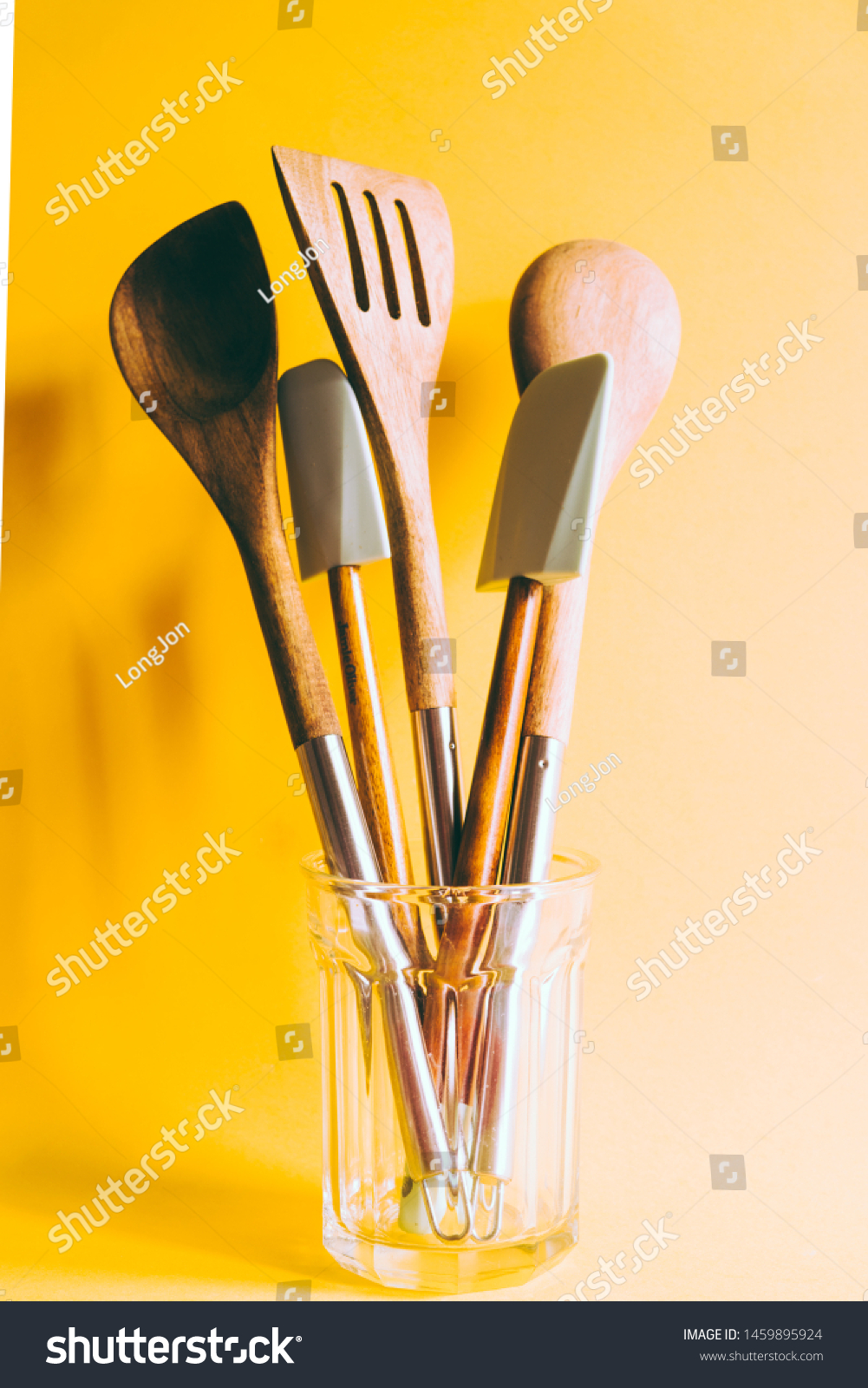 Download Kitchen Foody Background Utensil Wooden Spatula Stock Photo Edit Now 1459895924 Yellowimages Mockups