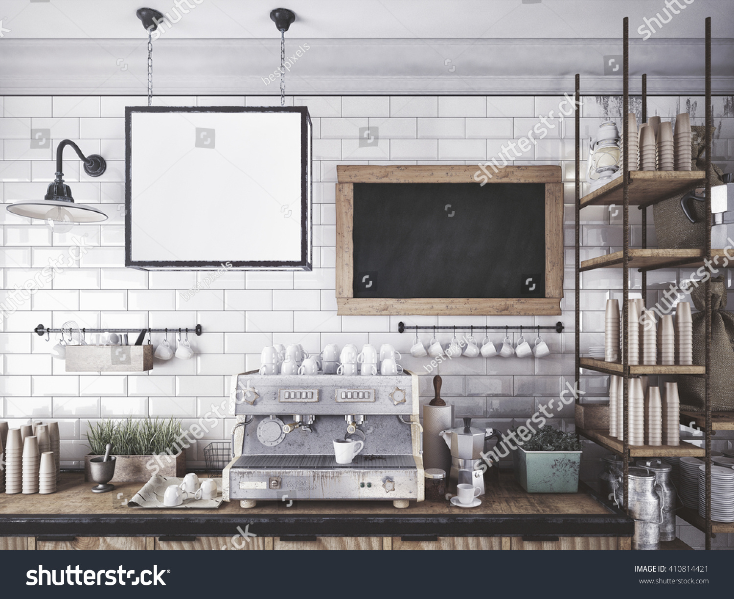 Download Kitchen Frame Mockup Stock Photo 410814421 - Shutterstock