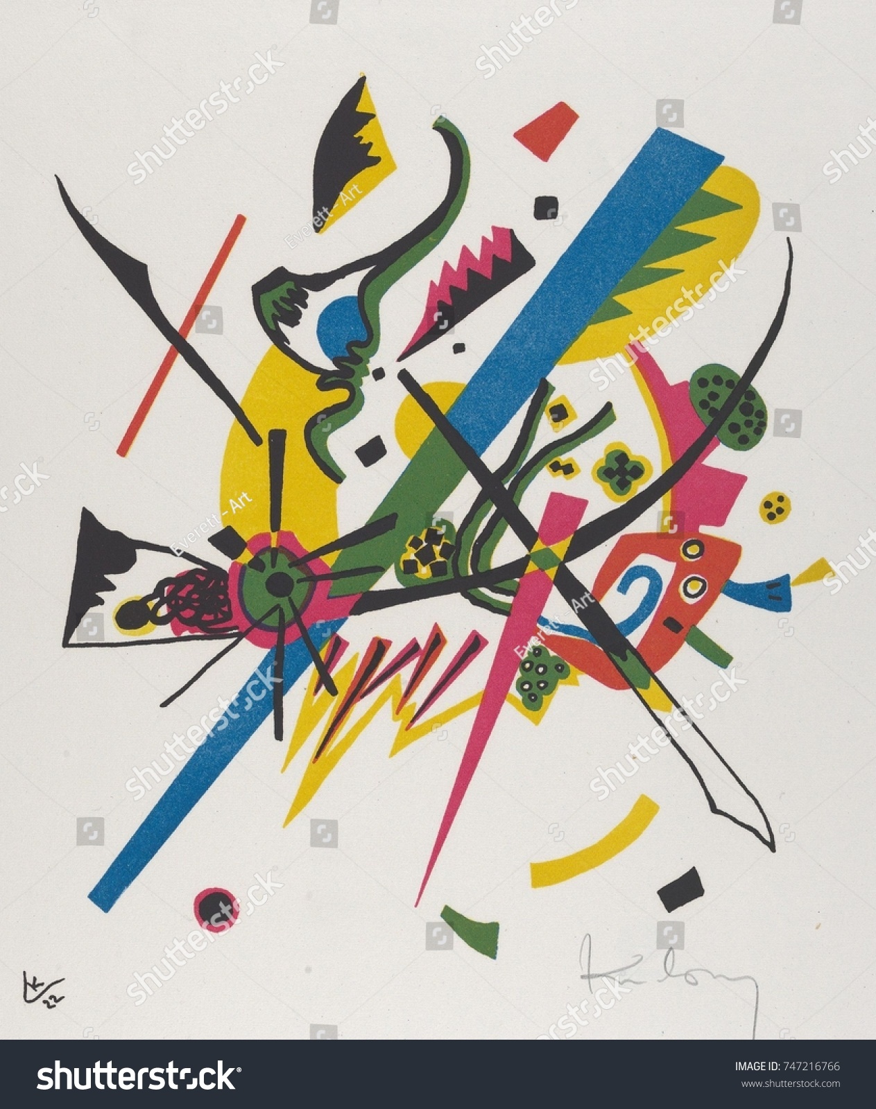 Kleine Welten By Vasily Kandinsky 1922 Stock Illustration 747216766