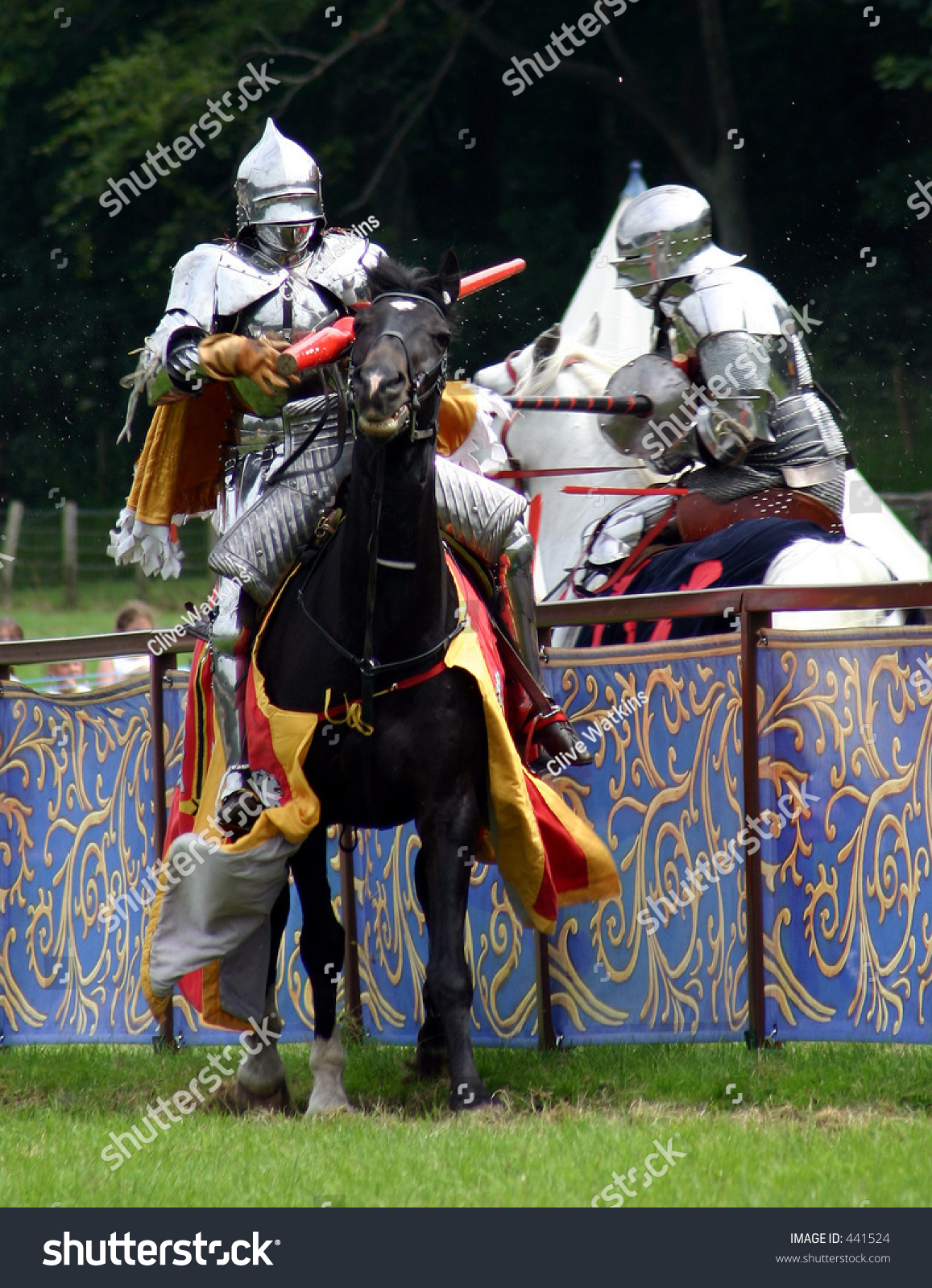 Knights Jousting Stock Photo 441524 - Shutterstock