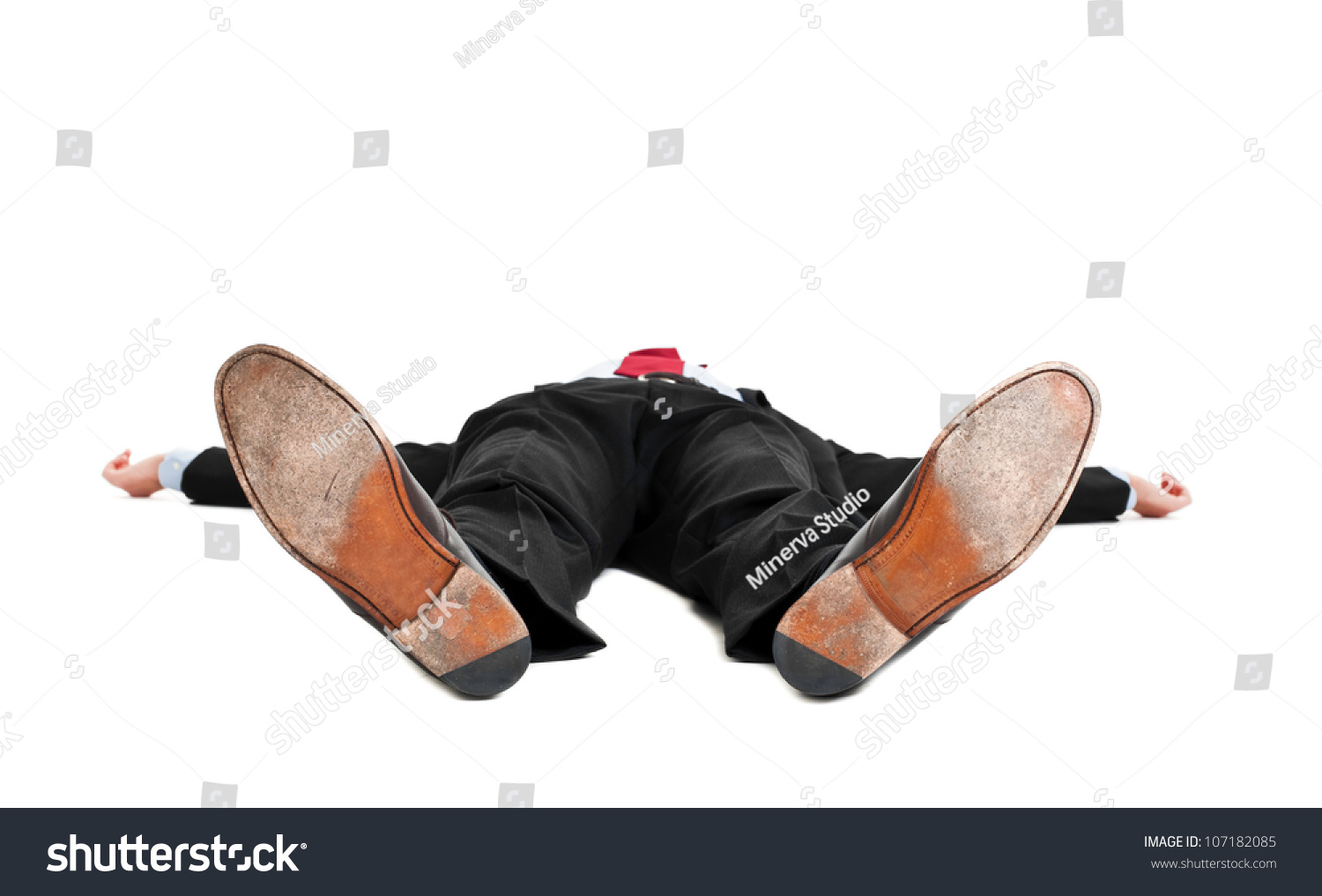 Knocked Out Businessman Stock Photo 107182085 Shutterstock