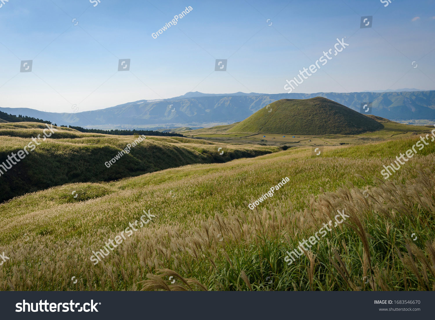 Komezuka Hill Asokuju National Park Aso Stock Photo Edit Now