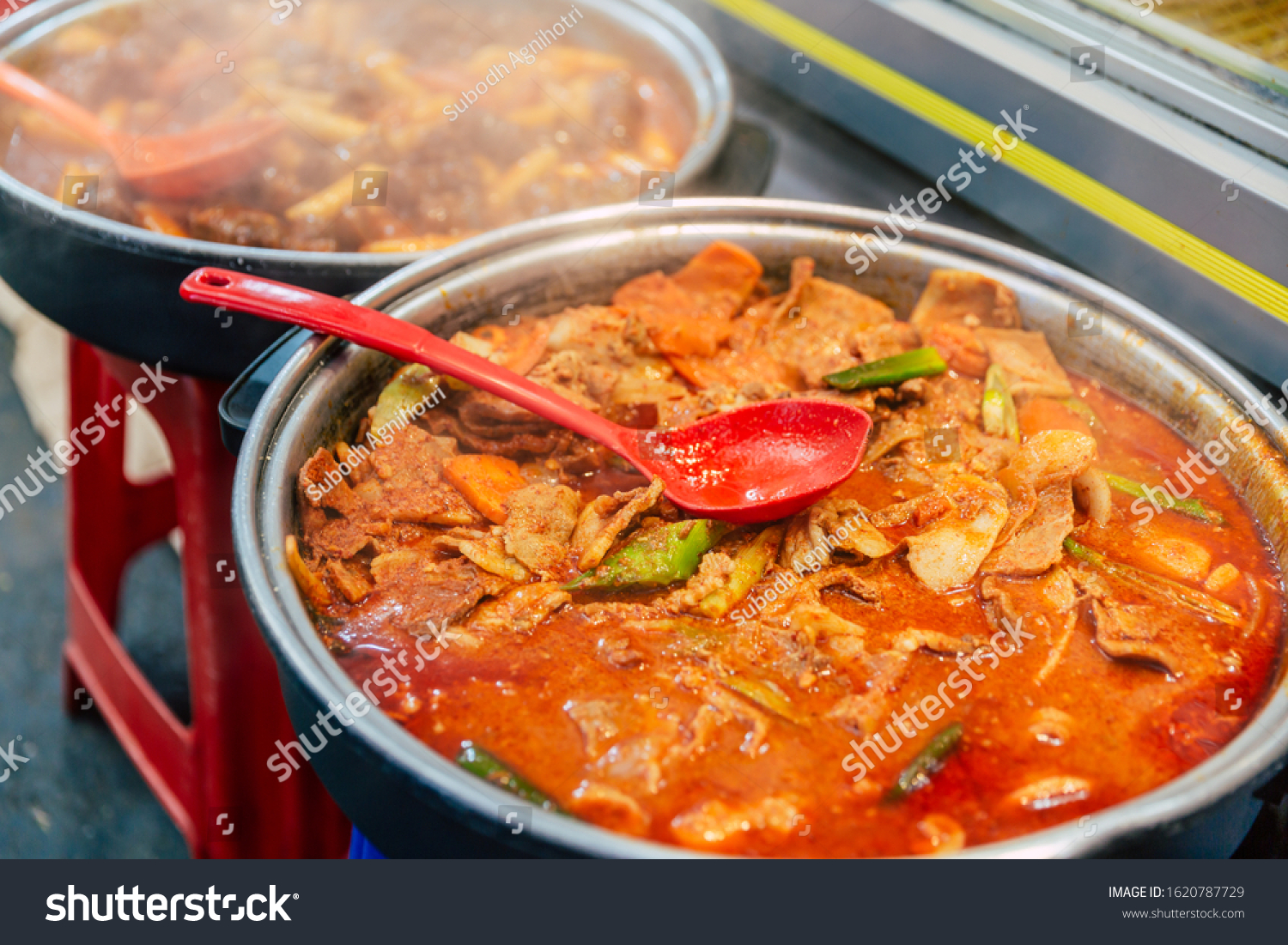 Korean Street Foodkorean Street Food Gwangjang Stock Photo 1620787729
