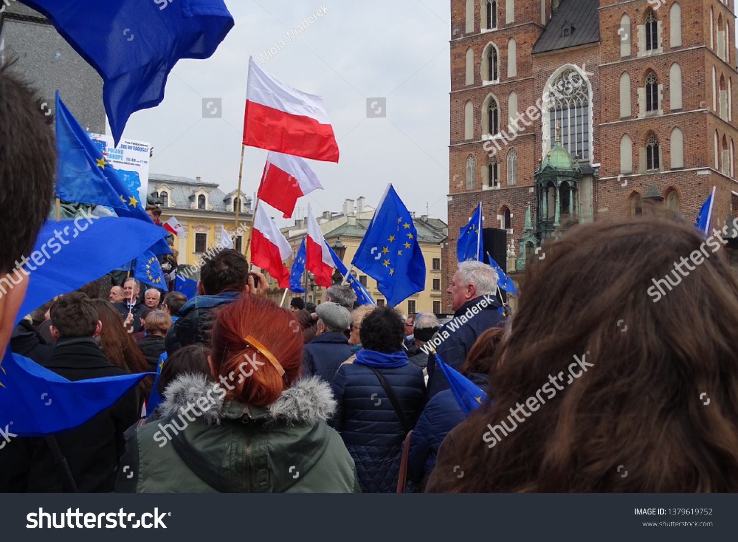 Krakow Poland March 25 2017 Protest Stock Photo Edit Now 1379619752