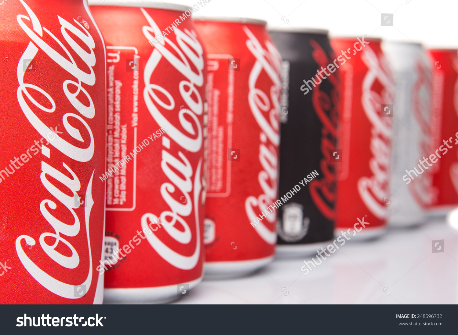 Kuala Lumpur, Malaysia - January 31st, 2015. Various Type Of Coca Cola ...