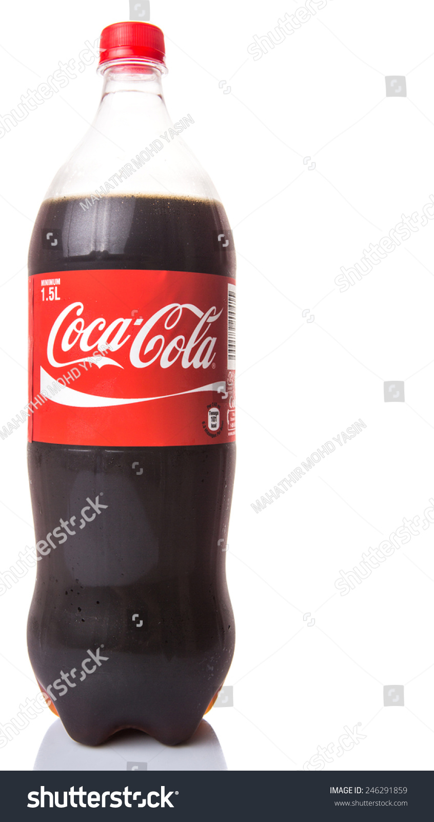 Kuala Lumpur, Malaysia - January 6th, 2015. A Bottle Of Coca Cola Soft ...