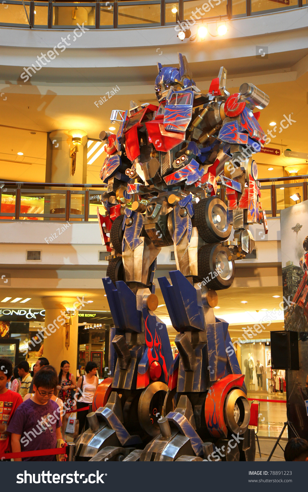 Kuala Lumpur, Malaysia - June 9: Replica Of Optimus Prime From ...