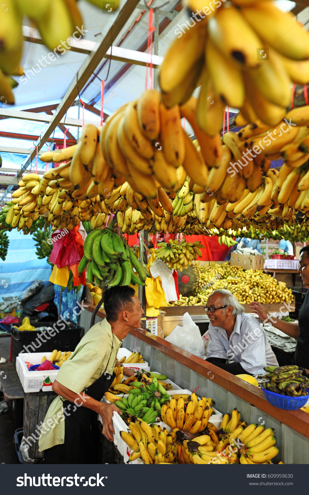 Kuala Lumpur Mar 25 2017 Banana Stock Photo Edit Now 609959630