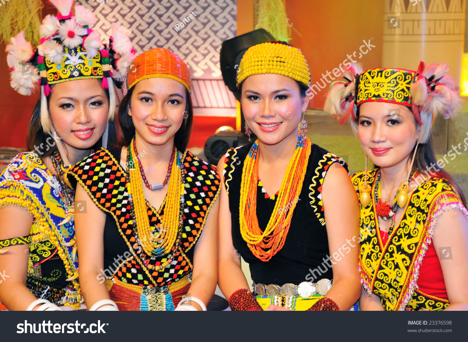 Kuching, Sarawak - June 14: The Ethnic Beauties Of Borneo During ...