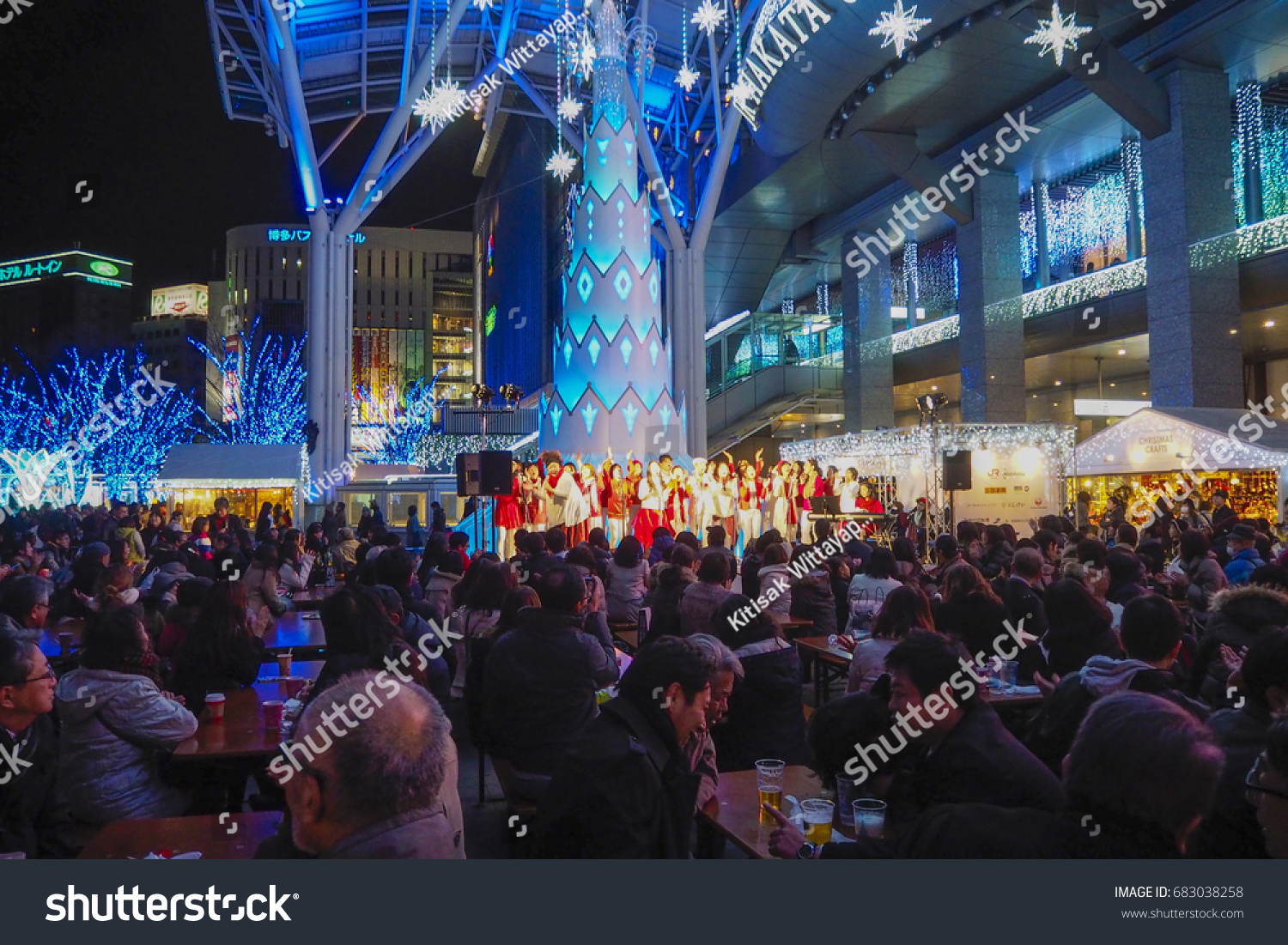 kumamoto dec18 2015 japanese people come to hakata train station for celebrate - Do Japanese Celebrate Christmas kumamoto dec18 2015 japanese people come to hakata train station for celebrate - Do Japanese Celebrate Christmas