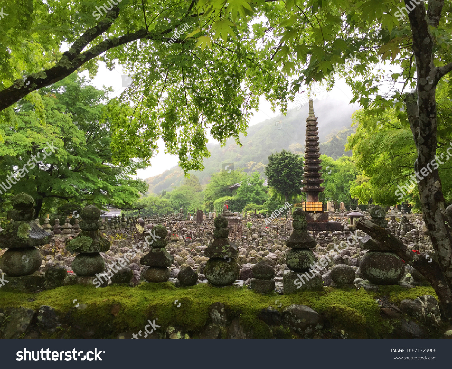 Kyoto Japan Adashino Nenbutsuji Temple Spring Stock Photo Edit Now