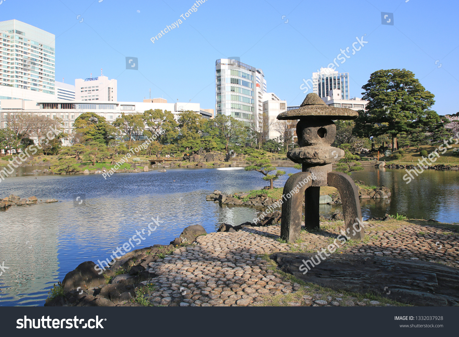 Kyu Shiba Rikyu Garden Stock Photo Edit Now 1332037928