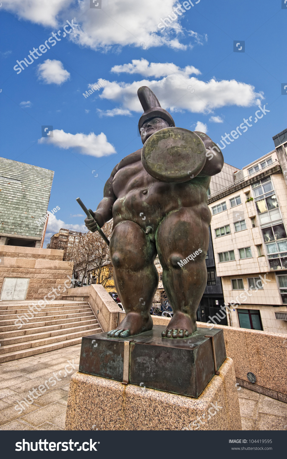 La Coruna - May 28: Gladiator Sculpture In La Coruna, Spain On May 28 ...