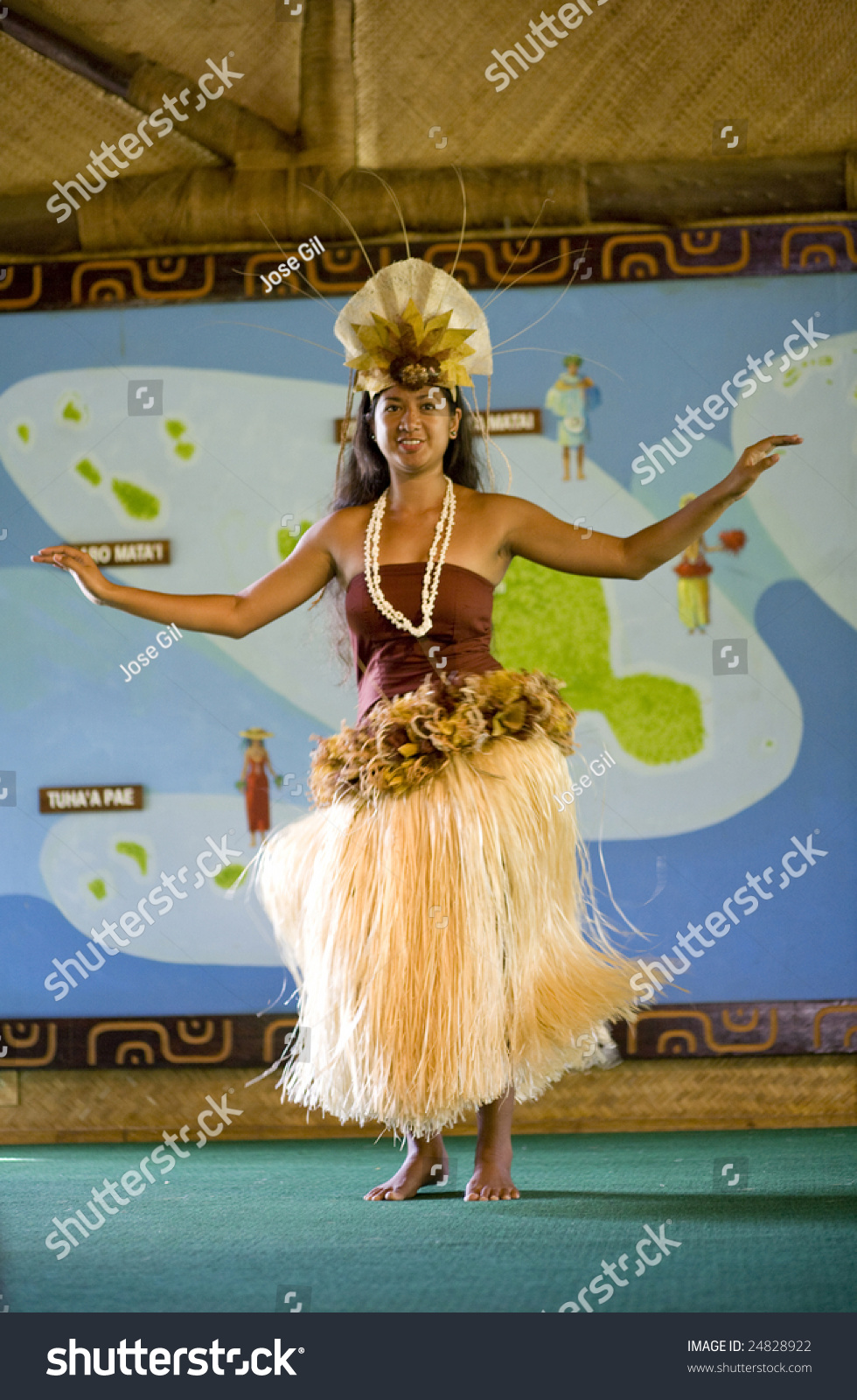 La'Ie, Hi - July 26: Tahitian Student Performs A Cultural Dance In The ...