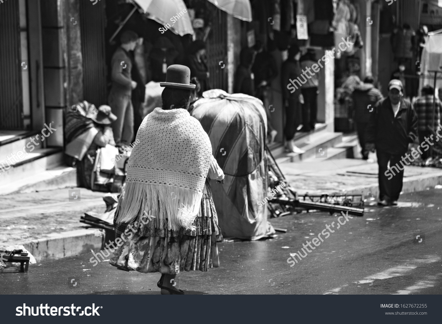 La Paz Bolivia January 2020 Bolivian Stock Photo 1627672255 | Shutterstock