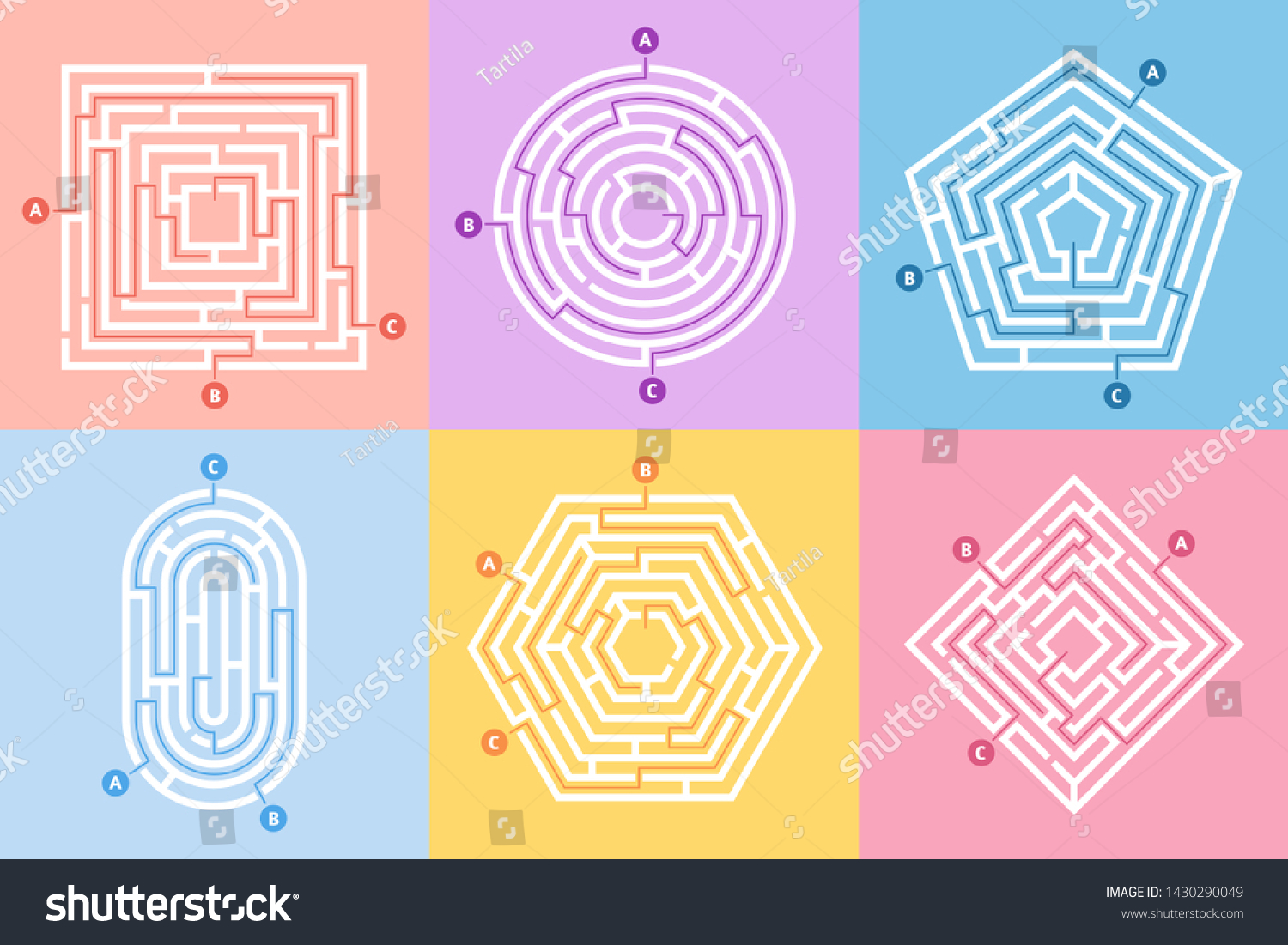 labyrinth-game-maze-conundrum-labyrinth-way-ilustra-es-stock