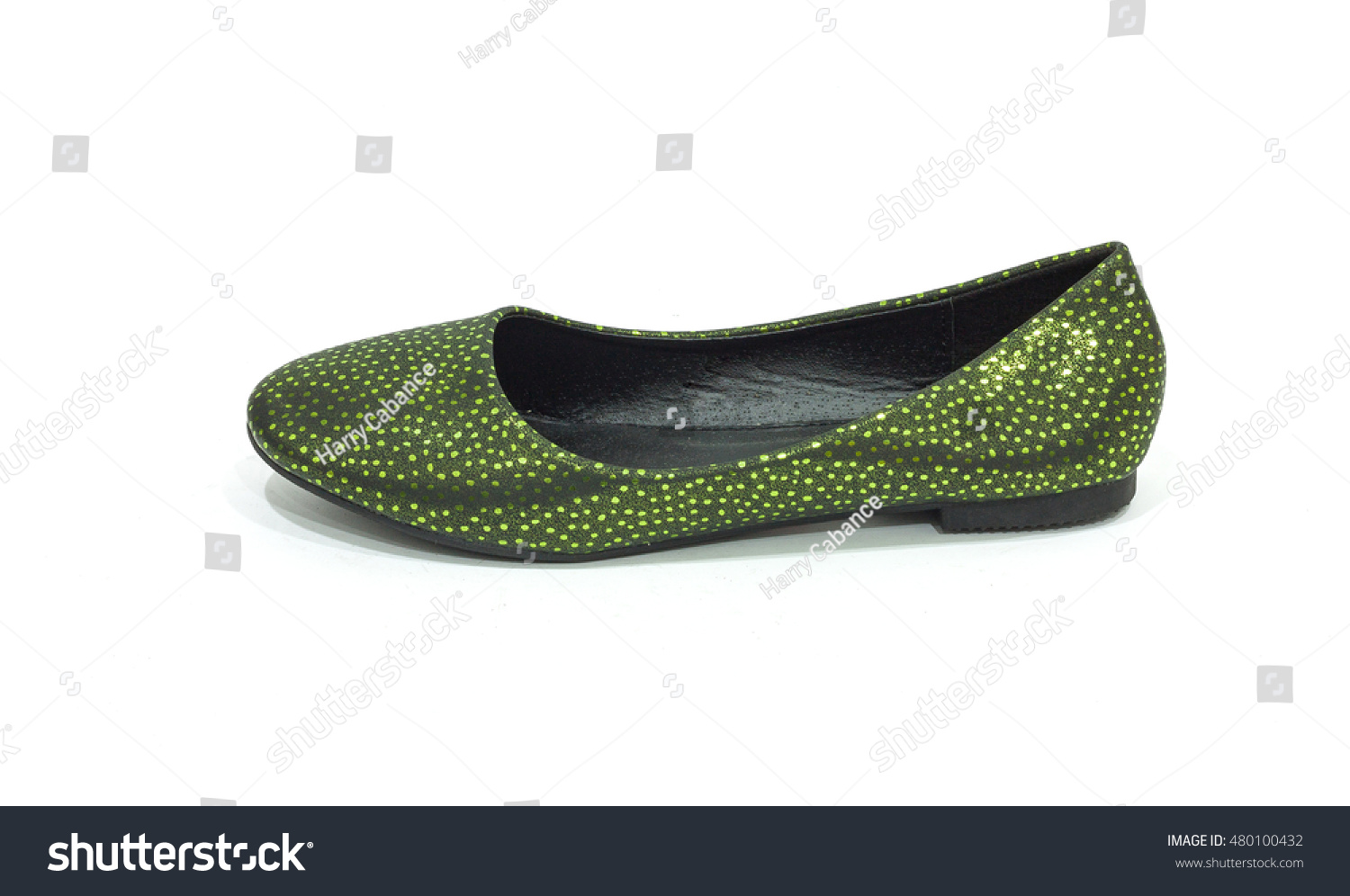 green flat shoes ladies