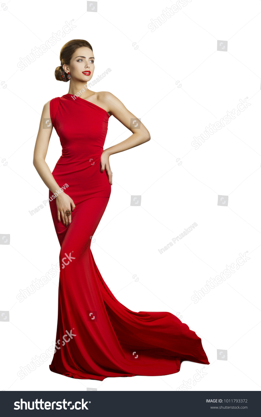 Lady Evening Dress Elegant Woman Long ...