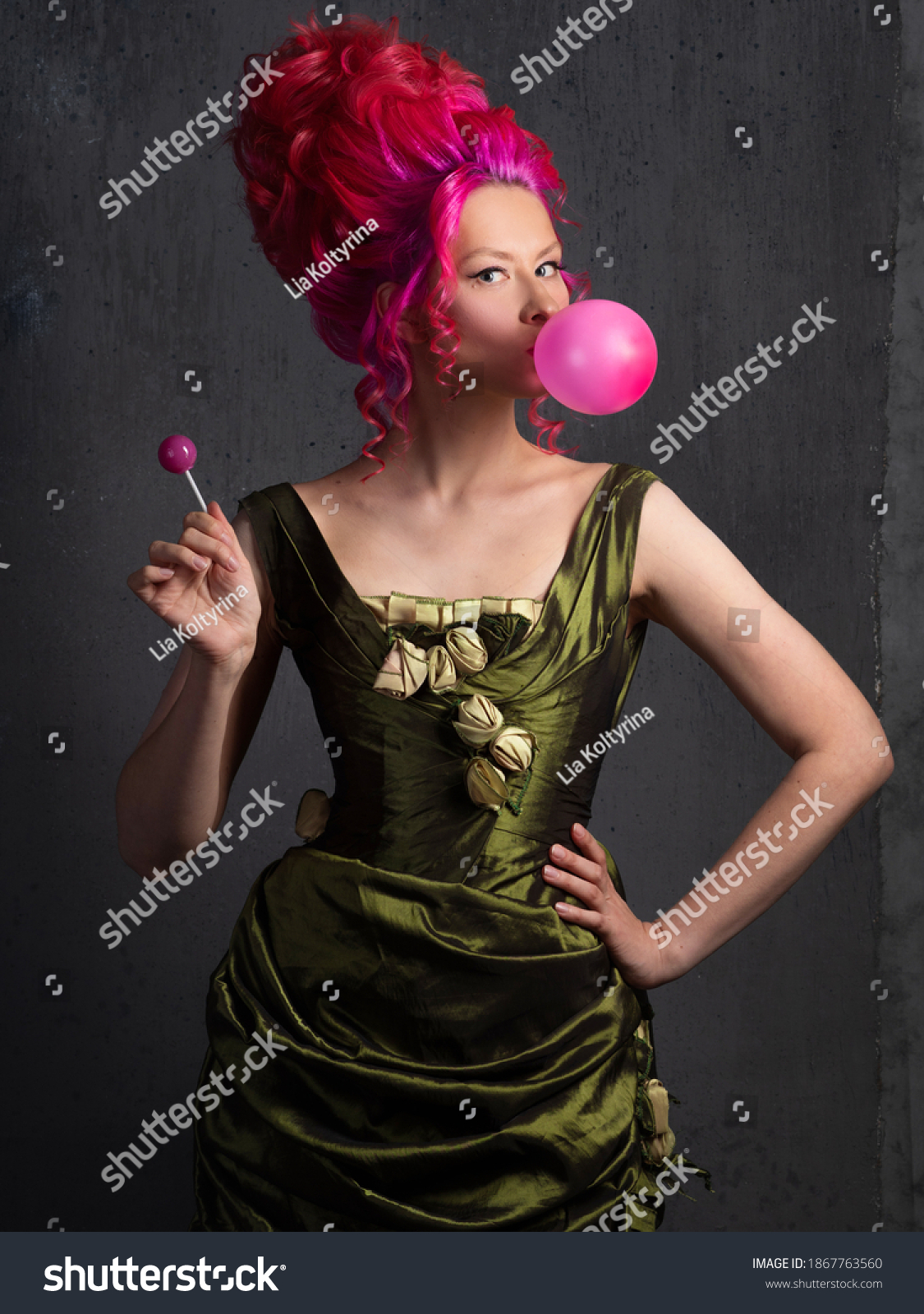 Lady Crinoline Lollipop Bright Pink Modern (rediger nu) 1867763560