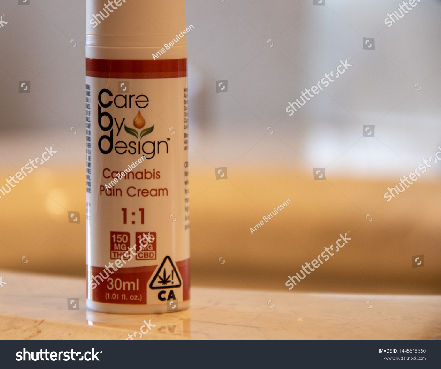 stock photo laguna hills ca usa cannabis pain cream made by care by design which contains both 1445615660