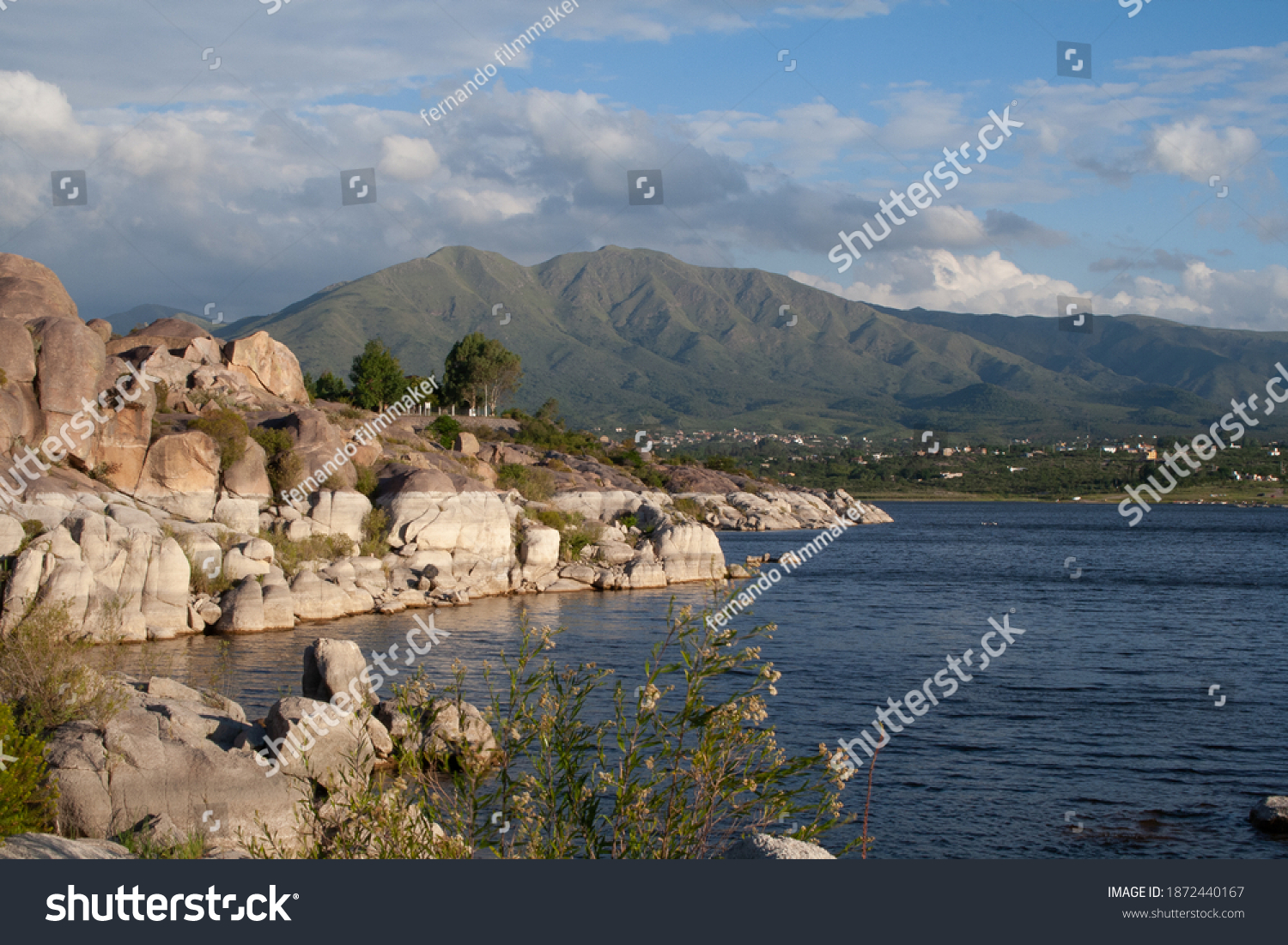 Lake Capilla Del Monte Argentina Stock Photo Edit Now 1872440167