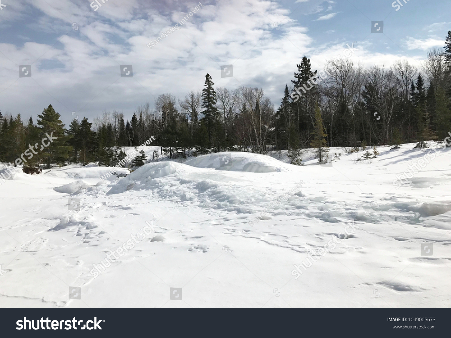 Lake Superior Winter Ice Frozen Waves Stock Photo Edit Now