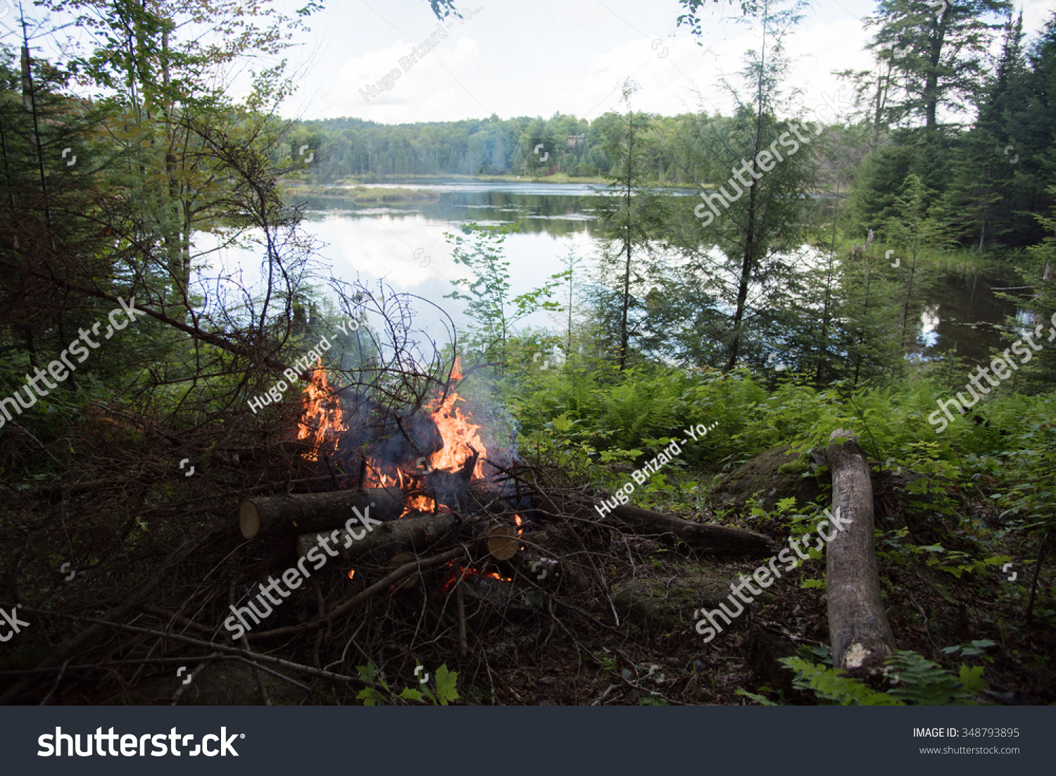 Lake View Camping Quebec Canada Stock Photo Edit Now 348793895