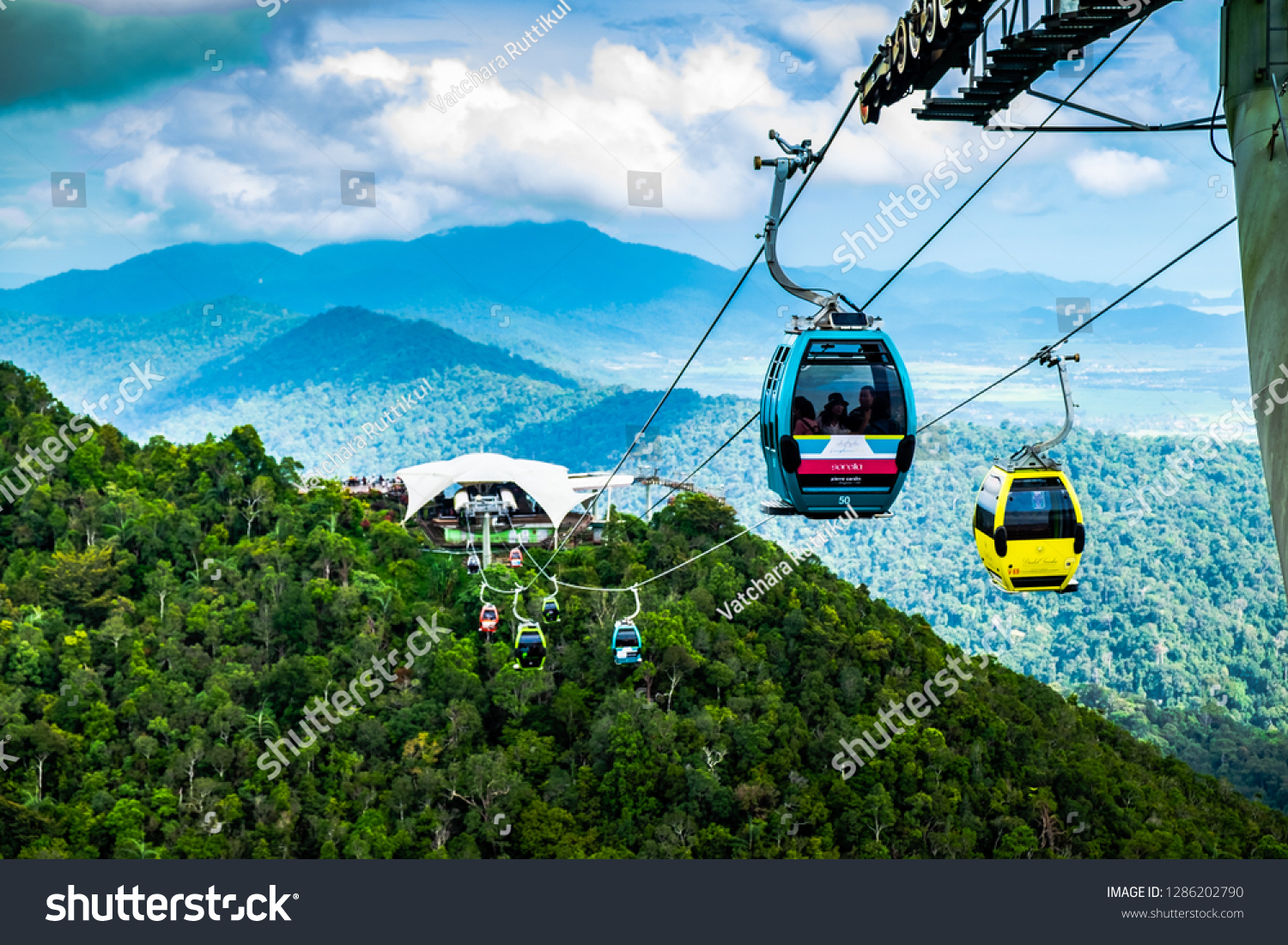 Langkawi Malaysia Cable Car Skybridge January Stock Photo Edit Now 1286202790