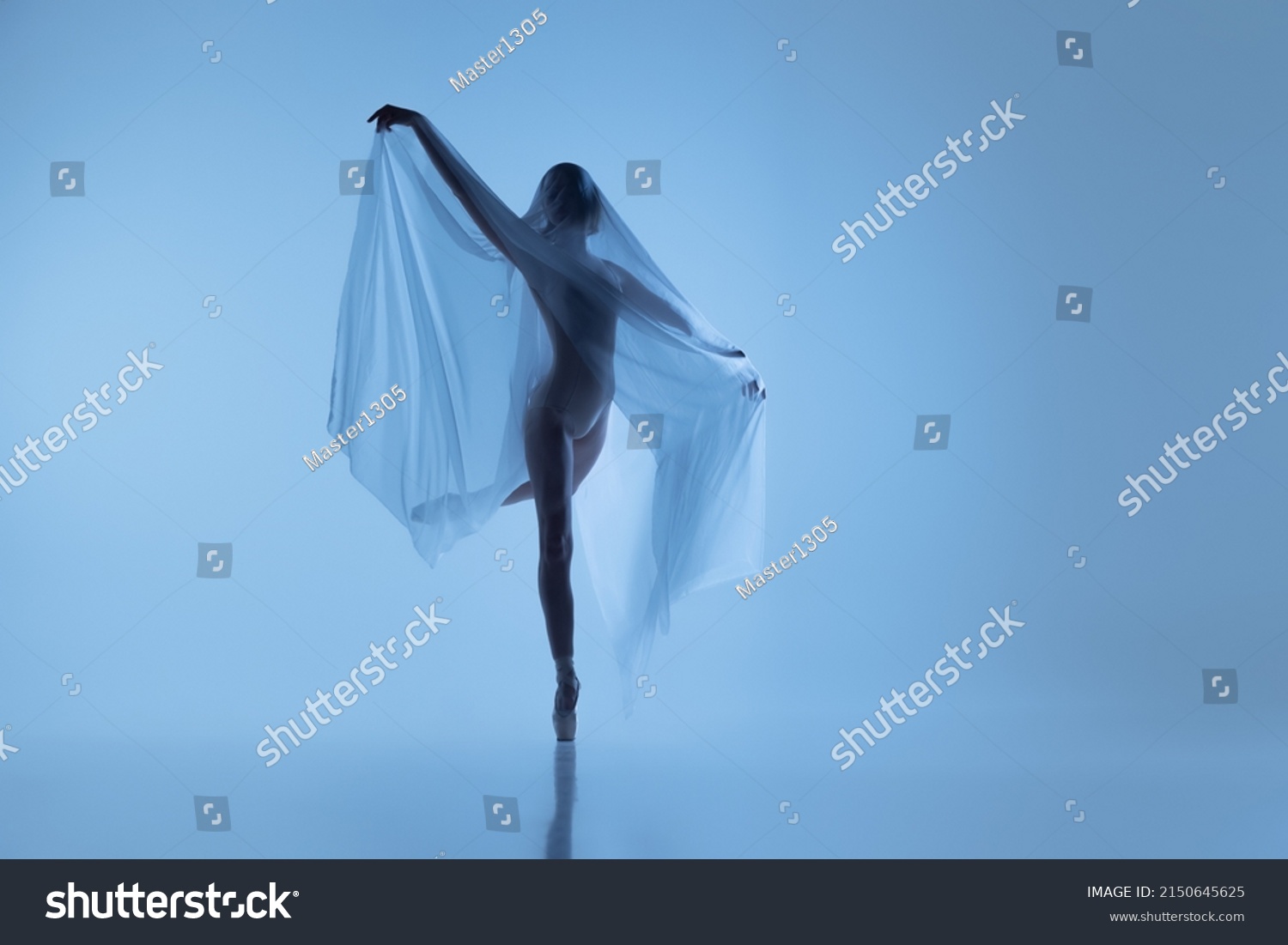 Language Body Young Flexible Woman Graceful Stock Photo 2150645625 