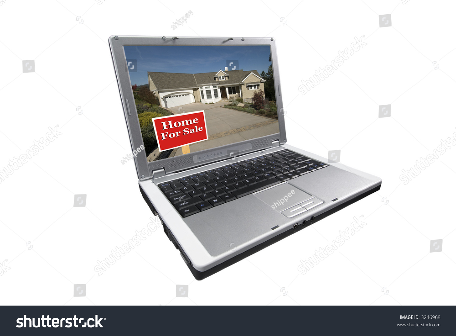 Laptop Computer Isolated On Whitepicture On Stock Photo Edit Now 3246968