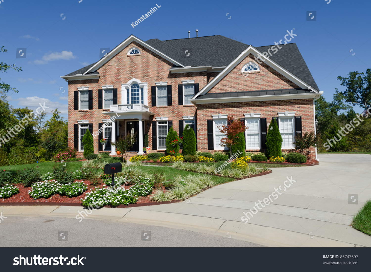 Large American House  Exterior  Stock Photo 85743697 