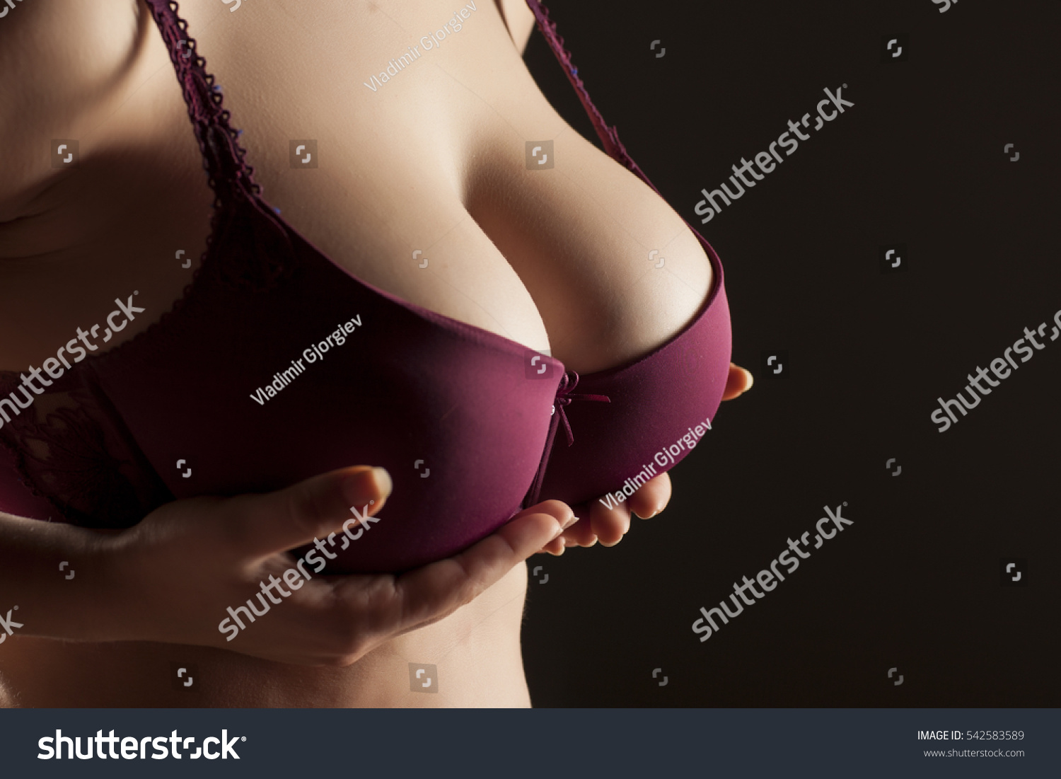 Breasts women with nice Woman with