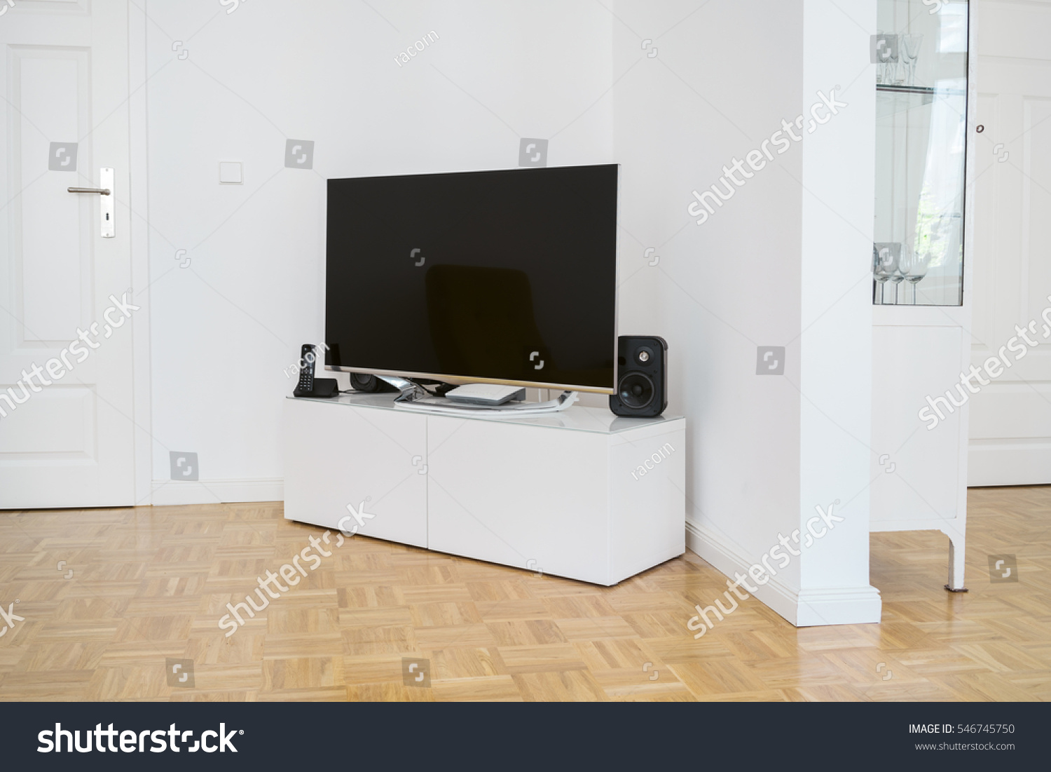 Large Flat Screen Television Living Room Interiors