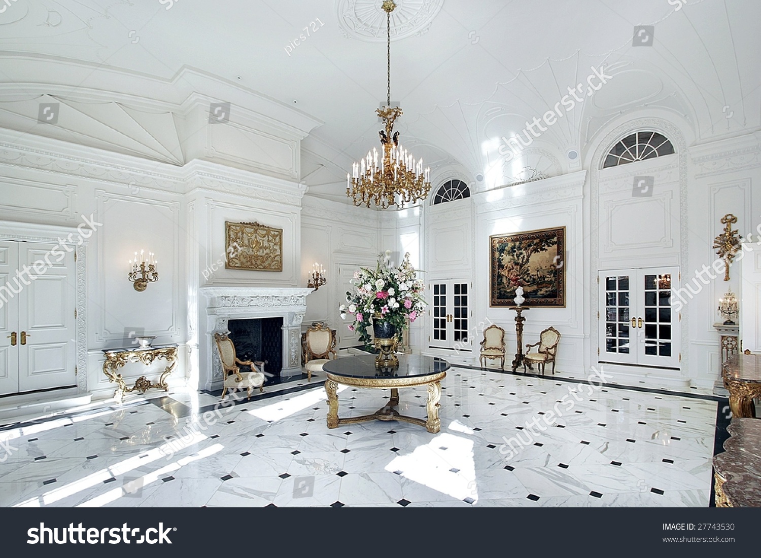 Large grand foyer luxury home stock photo 27743530 shutterstock