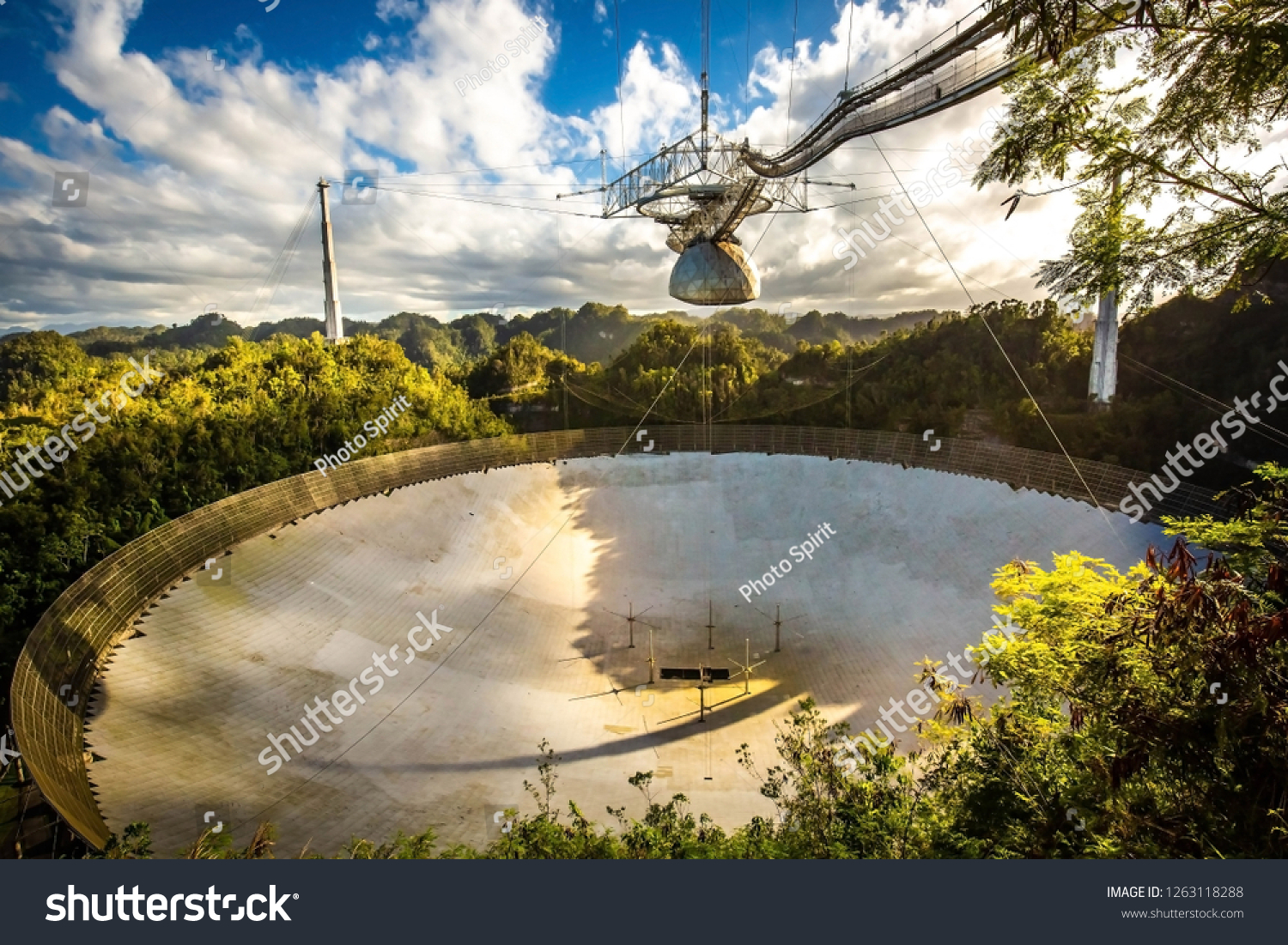 Large Radio Telescope Dish Arecibo National Stock Photo (Edit Now ...