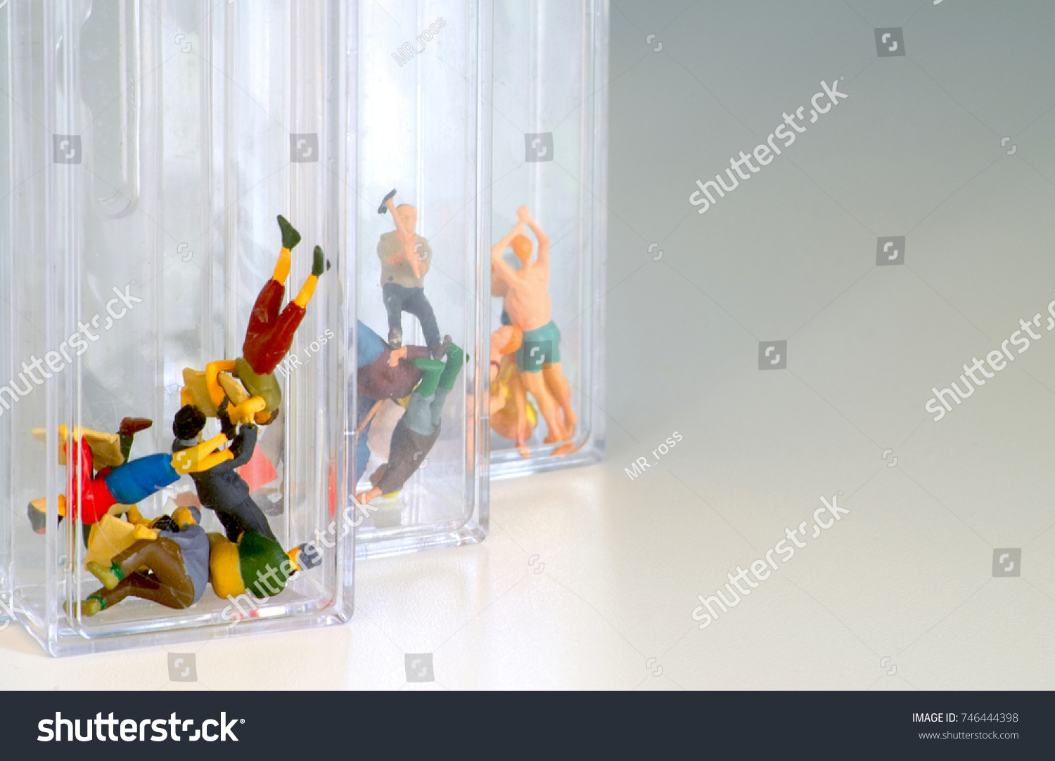 tiny plastic figures