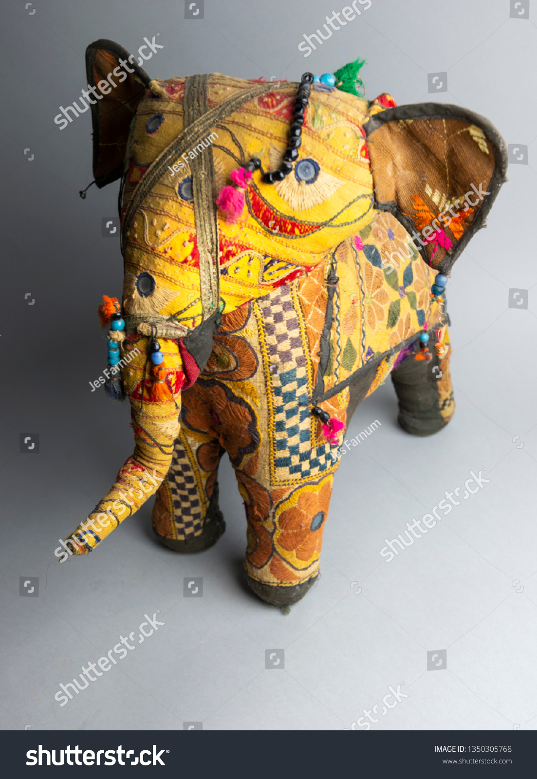 vintage stuffed elephant