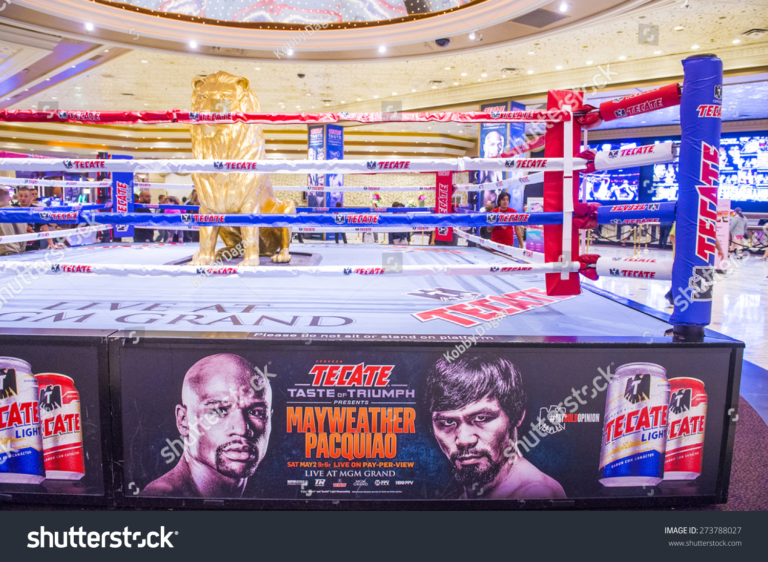 Las Vegas Apr 28 Boxing Ring Stock Photo 273788027 Shutterstock