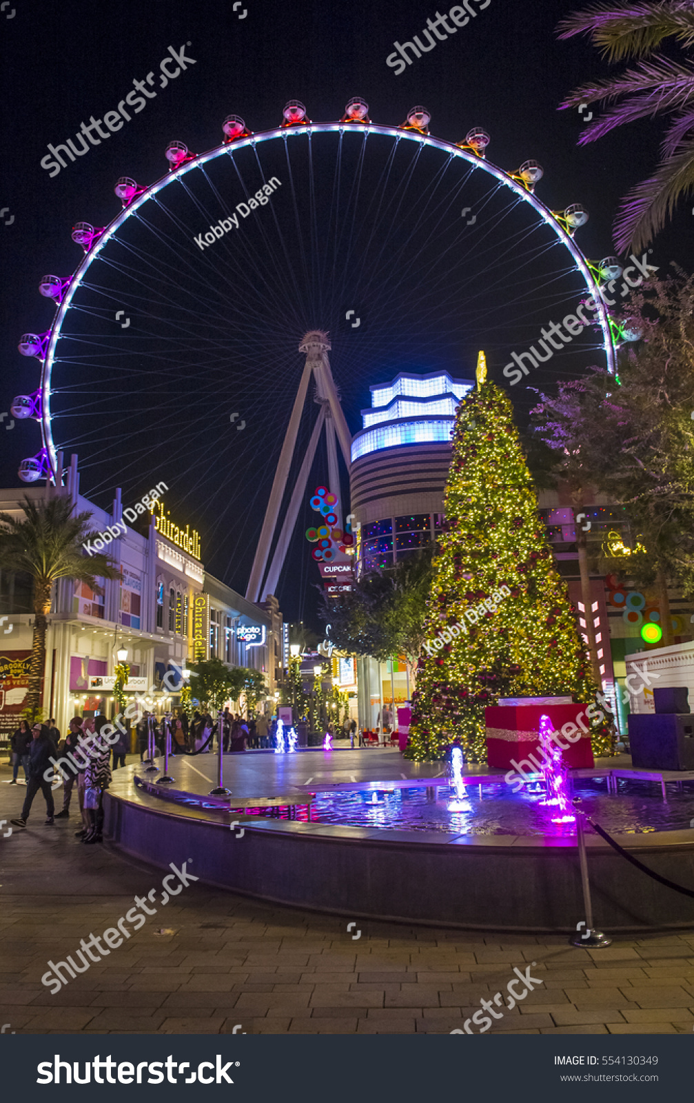 Las Vegas Nov 24 Linq Dining Stock Photo Edit Now