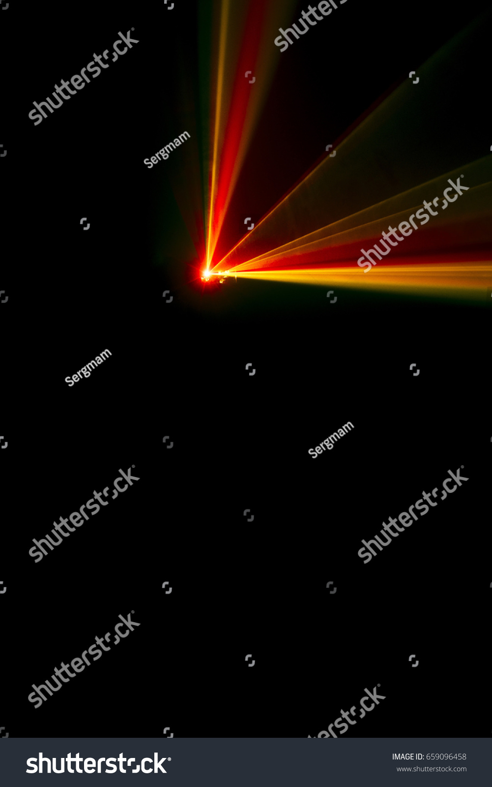 Laser Beam Tilt Orange On Black Stock Photo 659096458 | Shutterstock