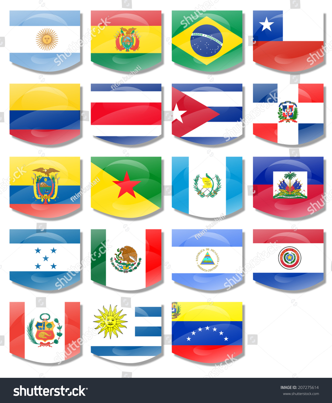 Latin American Flags Printable